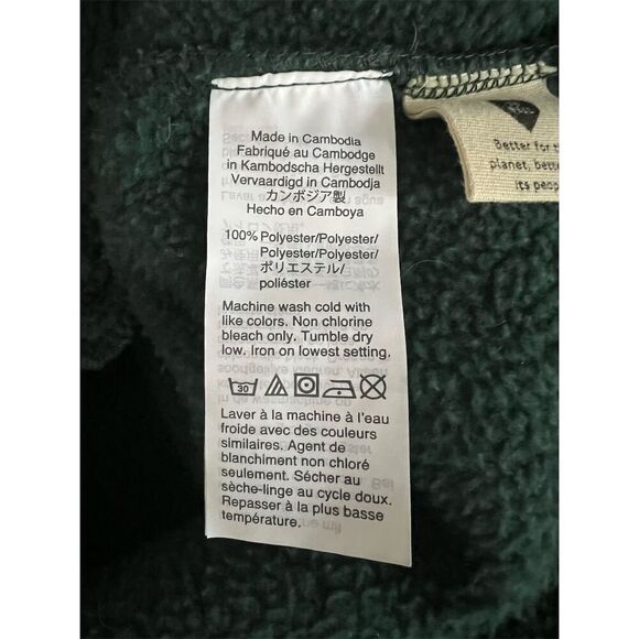 Madewell Women's Green Polartec Fleece Half-Zip Jacket Casual XXS - Picture 9 of 9